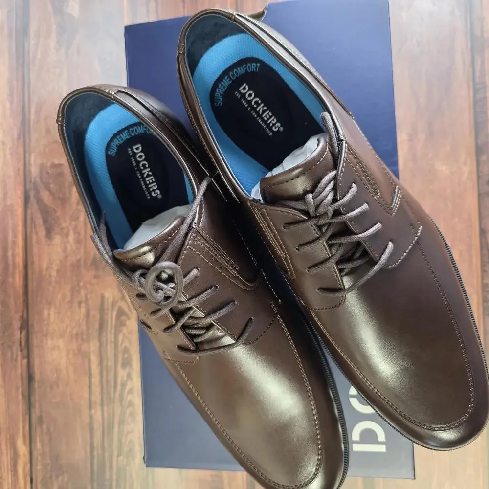 Dockers Mens Elmer Synthetic Leather Dress Oxford Lace Up Shoe Size‎ 11